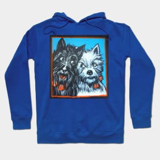 Black & white dogs Hoodie